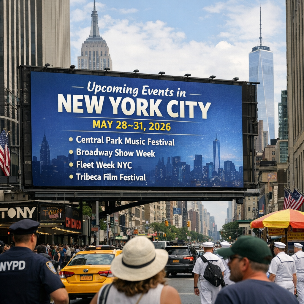 Upcoming Events in New York City: May 28–31, 2026